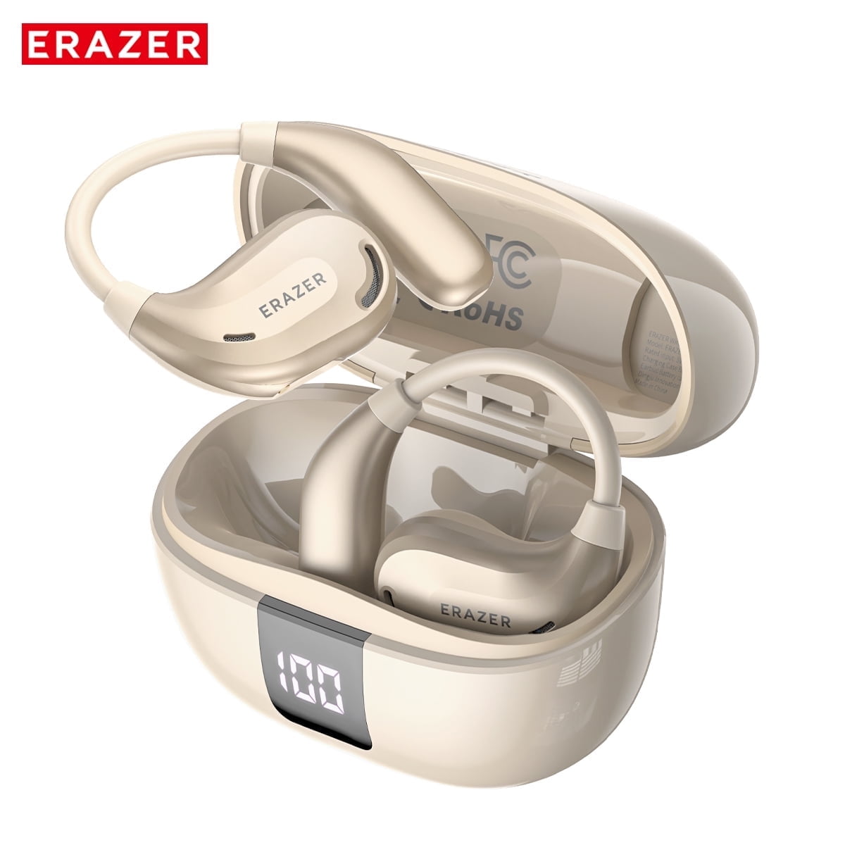 ERAZER XT66PRO Bluetooth 6.0 Wireless Open-Ear Headphones, AI
