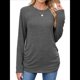 thumbnail image 1 of Suéteres de Mujer, Camisas de Larga, Moda de Otoño, Blusas de Moda, Conjuntos Fruncidos, Ropa de Invierno Gris Oscuro XL, 1 of 9