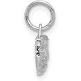 thumbnail image 2 of 14k White Gold Solid Comedy/Tragedy Charm - 7mm, 2 of 6