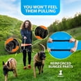 thumbnail image 4 of SparklyPets Double Leash for 2 Dogs &acirc; Rope Bungee Dual Leash for Medium and Large Breeds with Padded Handles & Tangle Free (Green, for 2 Dogs), 4 of 6