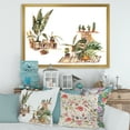 thumbnail image 3 of Designart 'Indoor House Plants Urban Jungle in Flowerpots III' Traditional Framed Art Print, 3 of 4