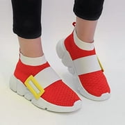 EQ Works Sonic Shoes for Boys and Girls with Gold Buckle, Lightweight and Breathable Sonic Sneakers for Running and Walking, Toddler and Youth Sizes (SIZE UP 1 SIZE)
