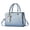 Blue, variant on Crossbody Purses and Handbags for Women with Butterfly Pearl Charms Medium Heart Top Handle Satchels Shoulder Ladies Work Tote Bags