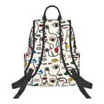 thumbnail image 2 of Naloa Aabstract Eyes Print Lightweight DayBackpack Suitable for school, work, shopping, travel, etc., 2 of 5