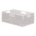 thumbnail image 3 of Siruishop Clear Box Storage Bin Foldable Storage Basket for Kitchen Tableware Bathroom L, 3 of 8