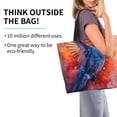thumbnail image 2 of Balery Vibrant Hummingbird Watercolor Art Bolsa Tote Estilo Estético con Cremalleras, Bolsa de Hombro, Bolsa de Compras Grande y Plegable, 2 of 8