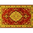 thumbnail image 1 of Ahgly Company Machine Washable Indoor Rectangle Persian Yellow Traditional Area Rugs, 8' x 10', 1 of 4