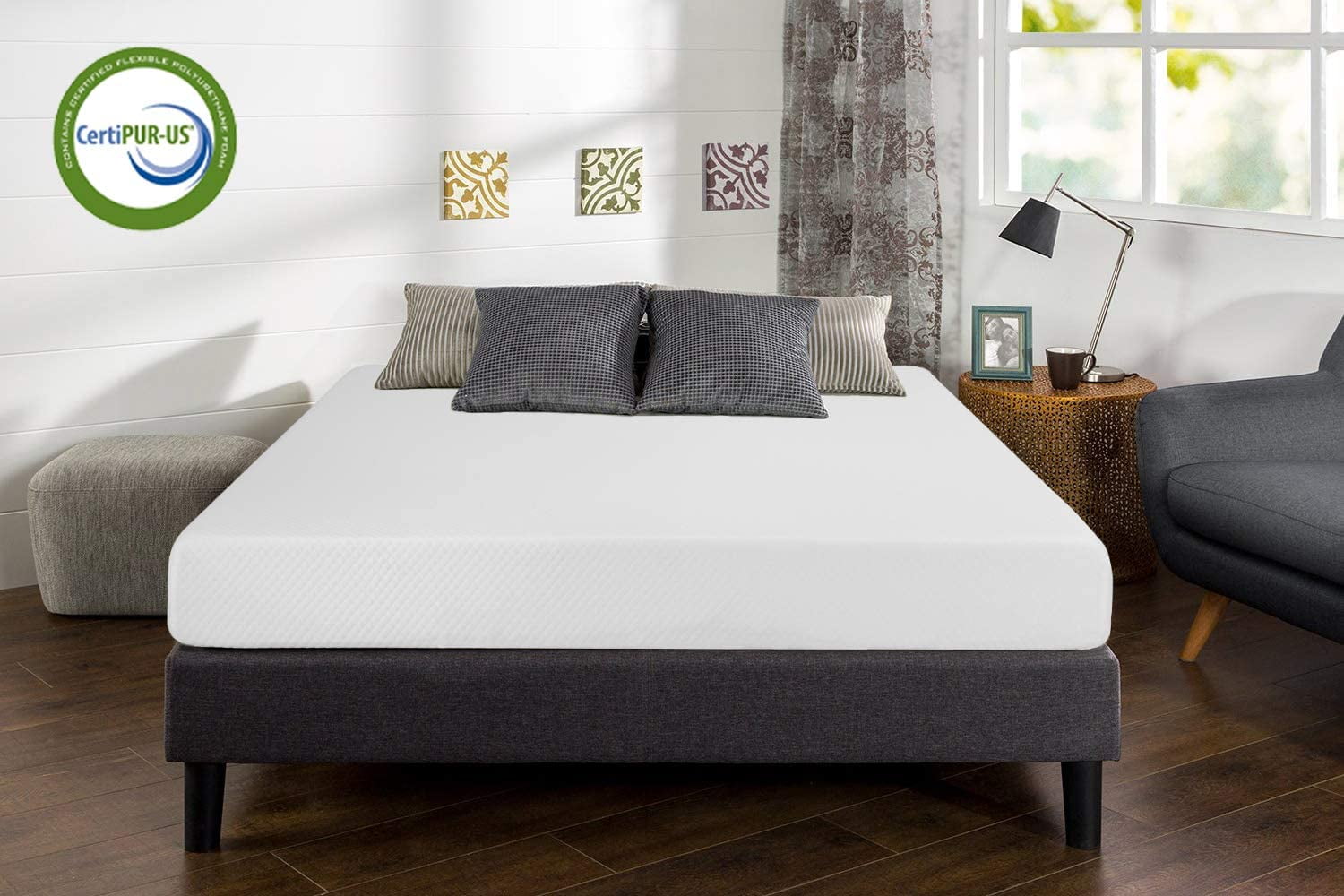 FDW Full Mattress, 8 inch Gel Memory Foam Mattress Queen Size for Cool Sleep & Pressure Relief, Medium Firm Mattresses CertiPUR-US Certified / Bed-in-a-Box / Pressure Relieving,Full Size