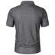 thumbnail image 3 of pstuiky Camisas de manga corta para hombre, Camisa de manga corta con cuello vuelto, versátil, de color liso y estilo informal para hombre camisas casuales para hombre l, 3 of 5