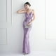 thumbnail image 3 of DEERVEADO-vestido de noche de sirena de Color lavanda, vestido largo elegante de fiesta para mujer, vestido Formal Sexy con lentejuelas y cuello en V, vestidos de noche, 3 of 5