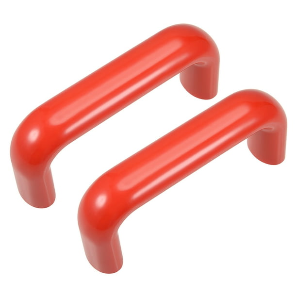 Bakelite Plastic Pulls Handle, 120mm Hole Centers Red for Industrial