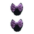 thumbnail image 4 of kurtrusly Wide Application Hair Accessories Bowknot Hair Clip Hairnets Easy To Wear Bow Work Hair Clips Two-Bows-purple 2Set, 4 of 6