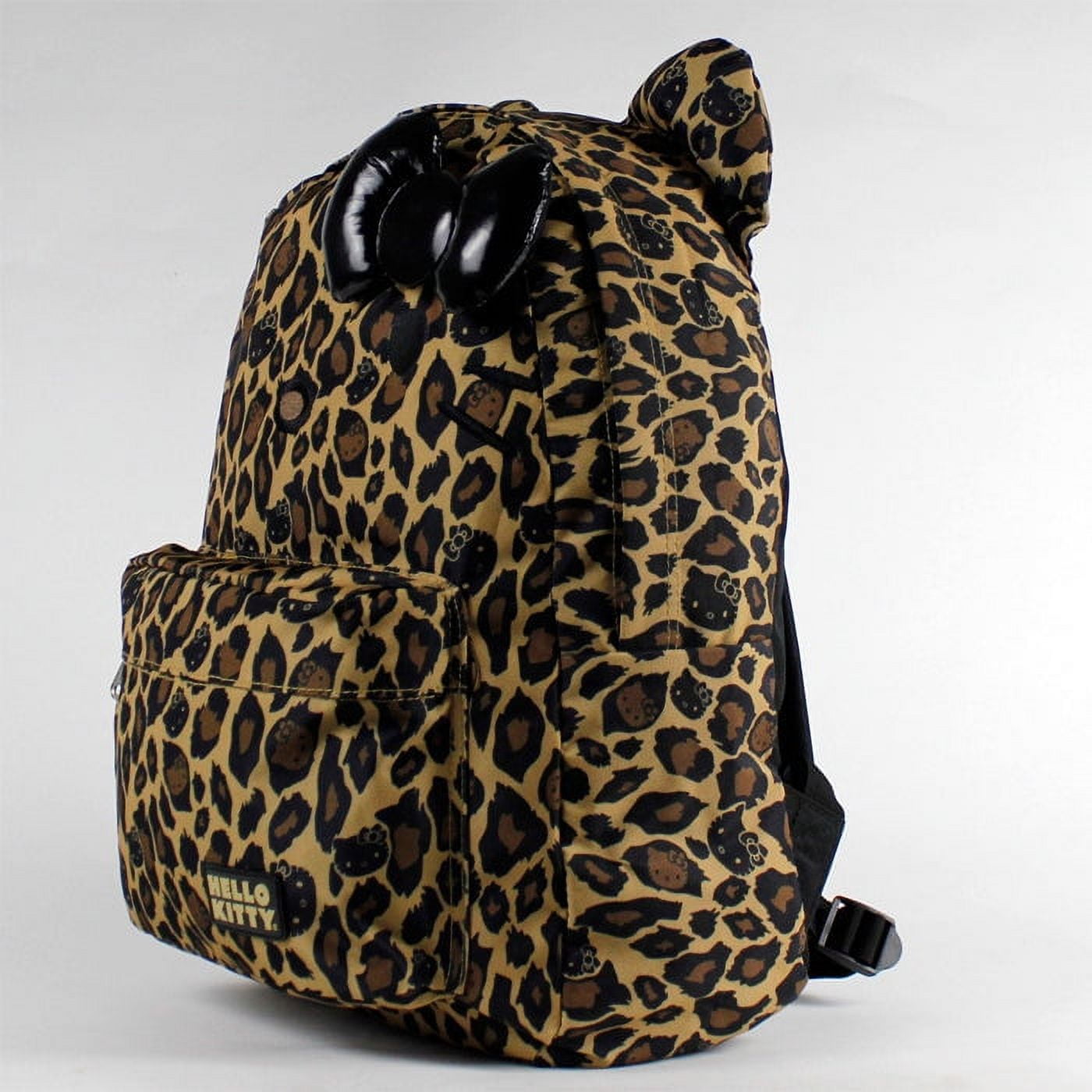 Sanrio Hello Kitty Leopard 3D Bow and Ears Large Backpack