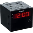 thumbnail image 1 of Sonnet Estación de carga de reloj despertador, radio AM FM, puertos de carga USB duales, salidas de CA duales, reloj despertador muy ruidoso para personas que duermen mucho y personas con discapacidad, 1 of 5