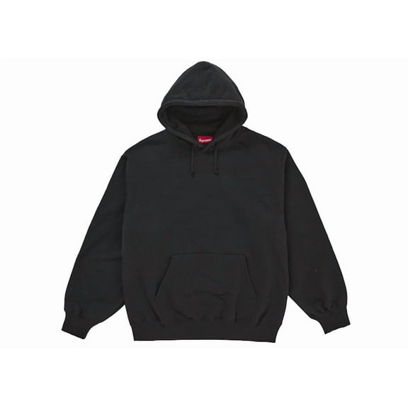 Supreme Men's Satin Appliqué Hooded Sweatshirt (FW25) Black, from StockX