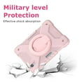 thumbnail image 6 of Dteck iPad Mini 6 Case with Screen Protector, iPad Mini 6th Generation Case for Kids, Heavy Duty Three Layer Hybrid Full-body Rugged Case With Handle Grip/Rotating Stand/Shoulder Strap,Rosegold, 6 of 8
