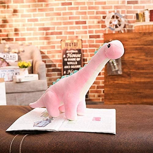 50-120cm Cuddly Animal Dinosaur Cuddly Animal Plush Dino Blue Wine Red Green Pink Girl Boys Christmas Plush Gift Total 80cm Blue (Color : Pink, Size : Overall50cm)