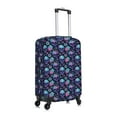 thumbnail image 3 of Fotbe Flower Blue Skull Luggage Cover Protector,Suitcase Protector,Scratch and Dirt Resistant,Fits 18-32 Inch Luggage-Large, 3 of 9