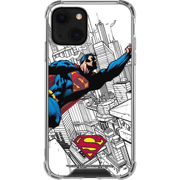 Skinit DC Comics Flying Superman iPhone 14 Clear Case