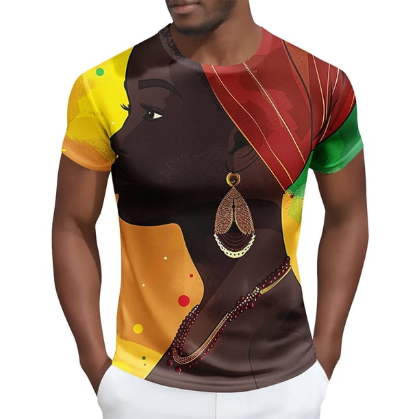 Tops para hombre, blusas y camisas de manga corta con cuello redondo para hombre Camisa de manga corta estampada para hombre Top/camisa de manga corta con cuello redondo Tops para hombre