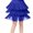 Blue, variant on Xijirk Girls Dance Skirt Elegant Tassel Fringe Latin Ballroom Performance Practice Layered Outfit,Hot Pink,3-4 Years