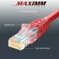 thumbnail image 3 of Cat 6 Ethernet Cable 75 Ft, 100% Pure Copper, Cat6 Cable LAN Cable, Internet Cable, Patch Cable and Network Cable - UTP (Red) 75 Feet, 3 of 7