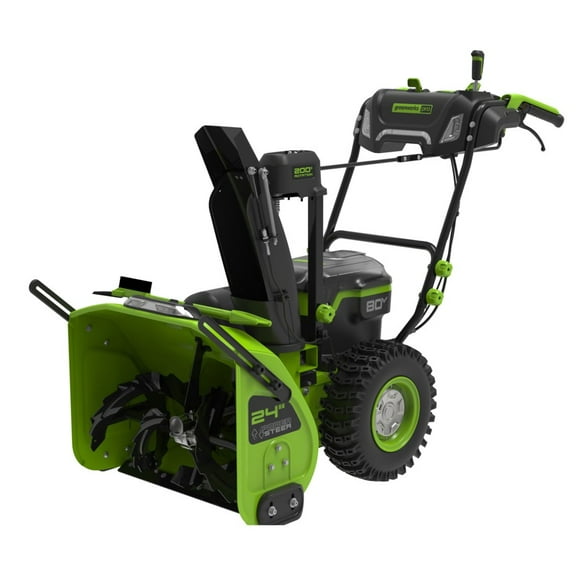 Greenworks 80V 24'' Dual Stage Snow Thrower, Battery and Charger Not Included