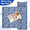 thumbnail image 4 of Blue Soccer Themed Pattern Toddler Nap Mats for Kids Preschool,Sleeping Mat Bag or Kids,Toddler Sleeping Bag,Toddler Nap Mat or Daycare, 4 of 6
