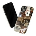 thumbnail image 3 of Western Cowboy Collage Phone Case, Rodeo and Cowgirl Vintage Country Design, Rustic Aesthetic Protective Cover for iPhone 17 16 15 14 13 12 11 Pro Max Plus Mini, 3 of 6