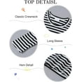 thumbnail image 5 of WESIDOM Toddler Baby Boy Clothes Fall Winter Outfit 6M-6T Boy Overalls Striped Print Long Sleeve Top + Romper with Straps, 5 of 12