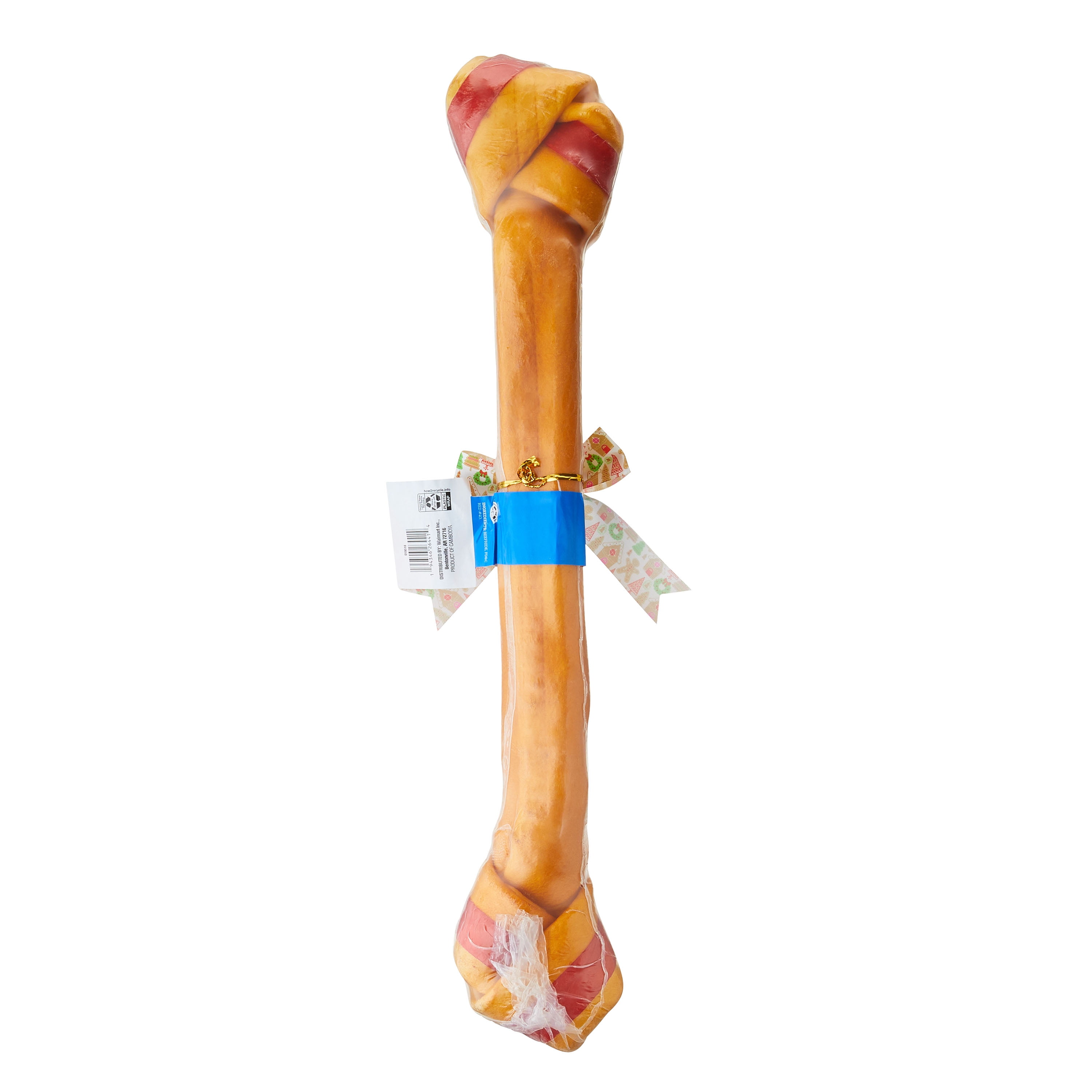 (2 pack) Vibrant Life Giant Knotted Smoked Beefhide Bone, Holiday Chew for Dogs, Dry, 14.1 oz