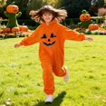 thumbnail image 5 of BOOMNY Halloween Unisex Men Womens Flannel Onesie Pajamas Hallowmas Pumpkin Face Graphic Long Sleeve Hooded Pjs Jumpsuit Cozy Warm Loungewear Homewear, 5 of 9