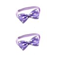 thumbnail image 1 of Methold pajarita cuello moda mascotas correas accesorios decoraciones Push-pull cinta para cachorros gatos púrpura punto blanco Type2 NO2 Methold CBP256634, 1 of 1