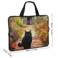 Cute Cat Diving Fabric Laptop Carrying Bag Tablet Cover