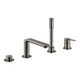 thumbnail image 4 of Grohe Lineare 19577A01 4-Hole Single-Handle Deck Mount Roman Tub Faucet with 1.75 GPM Hand Shower in Grohe Hard Graphite, 4 of 5