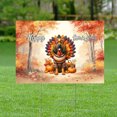 thumbnail image 2 of Happy Thanksgiving Bloodhound Turkey Costume Pumpkins Autumn Leaves Yard Sign Dog Lover Outdoor Home Lawn Garden Porch Decor - 13014, 2 of 5