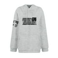 thumbnail image 3 of GIPQJK Plus Size Men's American Flag Hoodies Big and Tall Graphic Long Sleeve Tops 2024 Fall Trendy Hooded Sweatshirts with Pockets,Light Gray 5XL, 3 of 4