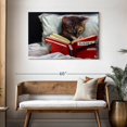 thumbnail image 3 of Elephant Stock Late Night Thriller Wall Art - Horizontal Canvas Wall Art - Living Room Wall Decor - Humor Canvas - Red And White Decor By Lucia Heffernan - 45" x 30", 3 of 8