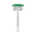thumbnail image 3 of Angara Natural 2.25 Ct. Emerald Solitaire Ring in 14K White Gold for Women (Ring Size: 3), 3 of 10