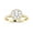 Yellow Gold, variant on 14K White Gold 2 Carat LAB GROWN DIAMOND Classic Halo Style Pave Set Round Shape Round Cut Diamond Engagement Ring (D-E Color VS1-VS2 Clarity 1.5 Ct Center)