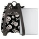 thumbnail image 3 of Balery black white Skull bone Mochila de Cuero para Mujeres, Gran Capacidad, Bolsa de Viaje Multifuncional, Mochila de Cuero y Bolsa de Hombro para Mujeres, 3 of 4