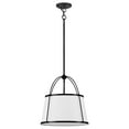 thumbnail image 3 of 4894BK Hinkley Lighting Clarke - 12W 1 LED Large Pendant-16.25 Inches Tall and 16.25 Inches Wide-Black Finish, 3 of 10