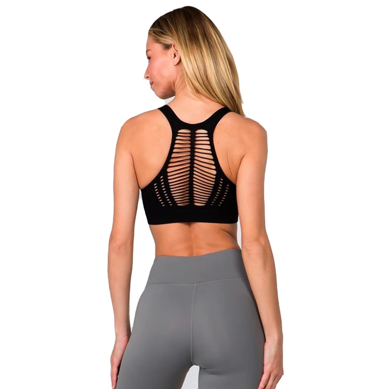 cut out sports bra