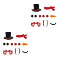 thumbnail image 4 of relayinert Easy To Apply Remove Christmas Door Stickers With Wide Application Cute Christmas snowman 2Set, 4 of 6
