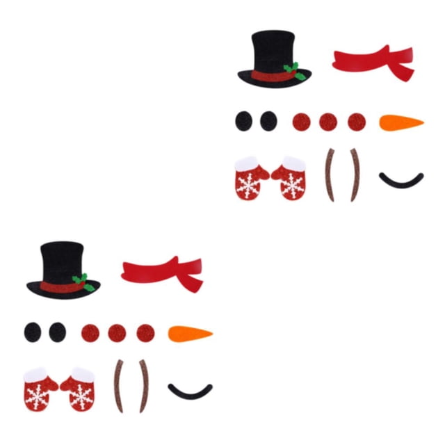 Wweixi Cute Christmas Window Sticker To Add Cheer To Any Room Wide Application Christmas Window Stickers Christmas snowman 2Set