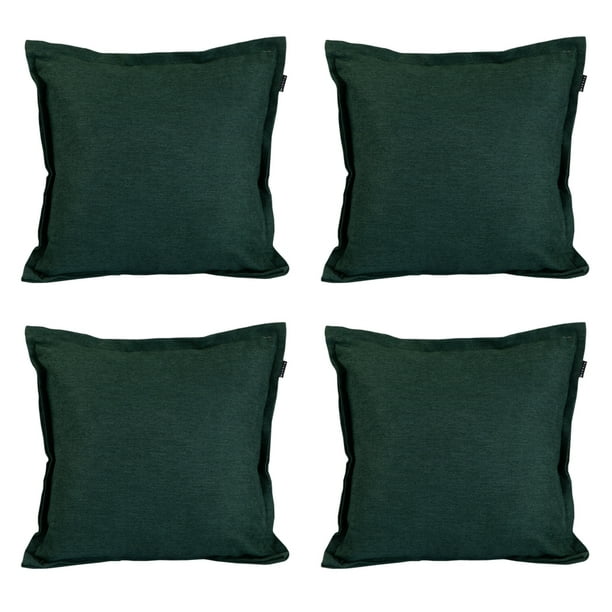 Cojin Decorativo Cuadrado Set de 4 Impe Verde