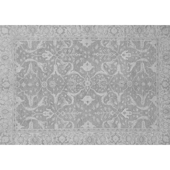 Ahgly Company Indoor Rectangle Abstract Gray Modern Area Rugs, 5' x 8'