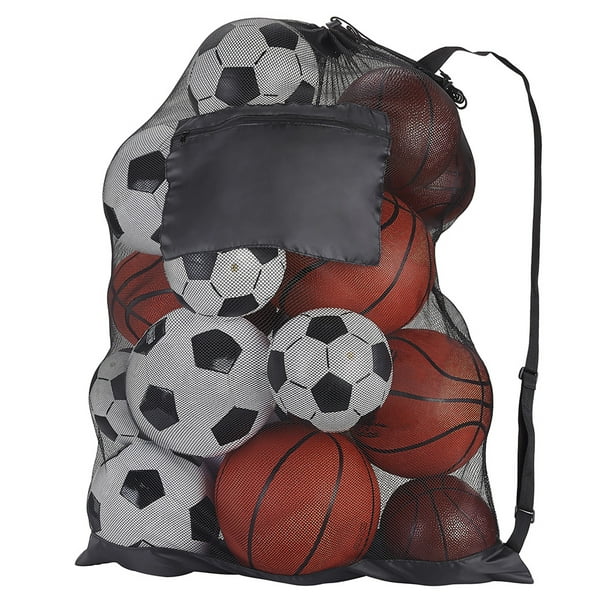 Bolsa de pelota de deportes Bolsas con cordón Bolsa extragrande para balones deportivos para sujetar balones de fútbol (grande)
