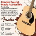 thumbnail image 5 of Fender FA-125 Dreadnought Acoustic Guitar - Natural w/ Gig Bag, 5 of 9