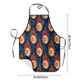 thumbnail image 5 of Naloa 1Pack Adjustable Bib Apron Waterdrop Resistant Cooking Kitchen Aprons for Women Men Chef, American Football and Fire Flames Print, 5 of 8